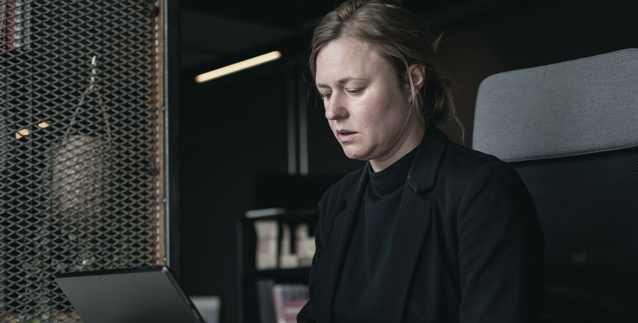Kerstin jobbar